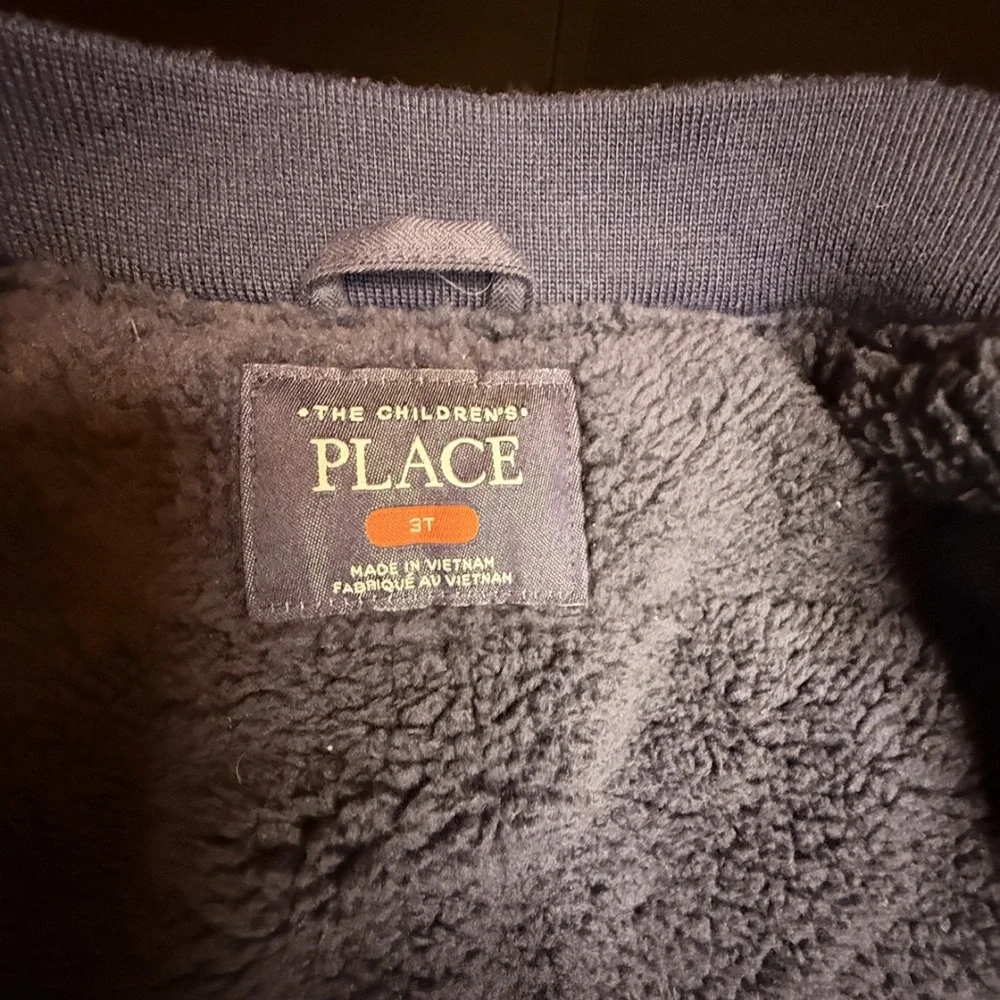 Toddler Boys 3T Varsity Jacket | Sherpa Lined | Water Resistant - Picture 6 of 7